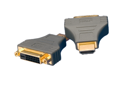 SUPRA 1001100153 Adapter DVI-hunn til HDMI-hann, Stikkontakter & kabler