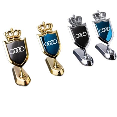 Sopii Audi A7L A6L A4L Q3 Q5L -malleihin, koristeelliset tarvikkeet, pystyasentoinen ulkonäkö, etupinnan auton logotarra, merkki (1 kpl