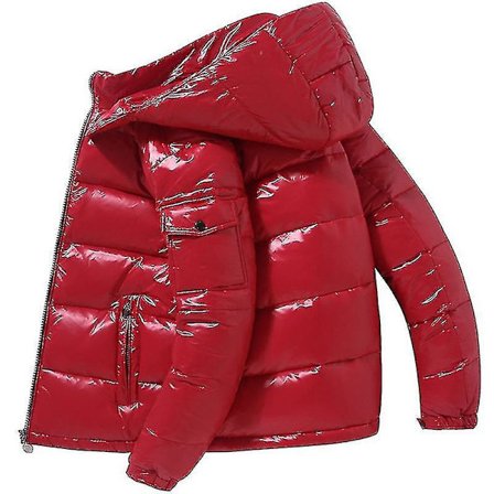 Blank Downjacka Herr Vinter Stå-upp Krage Huva