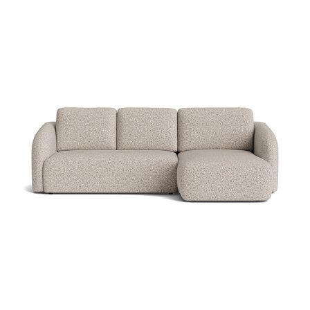 Savona chaiselong sovesofa, højrevendt | opbevaring - Puente Lys Greige - 270x154x94 - Sofa, sovesofa, chaiselong