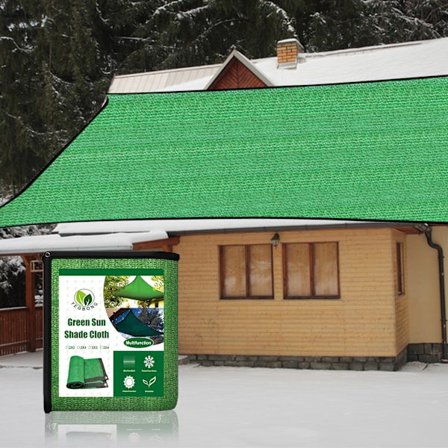 Salattu auringonsuojan verkko, varjostusverkko, auringonsuojakanka, paksuuntunut kukka parveke piha ulkona varjostusverkko 3*4m (vihreä)