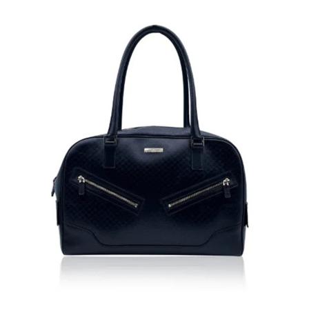 Gucci Vintage, Pre-owned Leather Handbag Zwart, Dames, Maat:ONE Size,leer