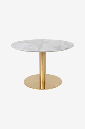 House Nordic - Soffbord Bolzano. Med stomme av mässing - Vit - Soffbord - Från Homeroom