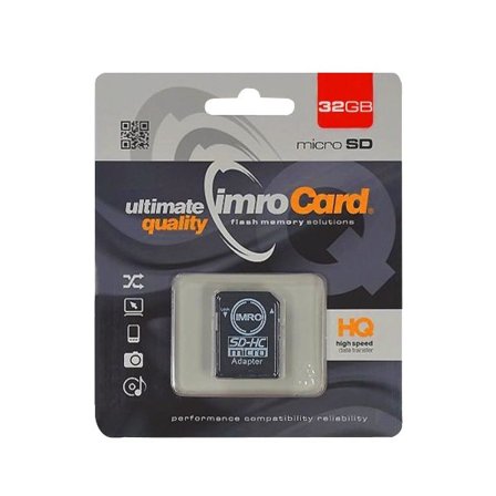 32GB microSDHC Klass-10 UHS-1 Minneskort + Adapter
