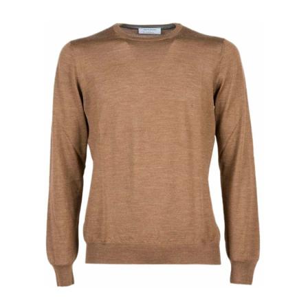 Gran Sasso - Stickade Tröjor - Brun - Herr - Storlek: 4xl, Herr, Storlek: 4XL