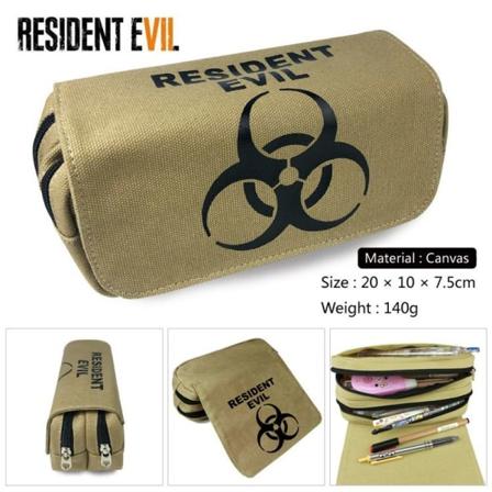 Kreativ Resident Evil blyantspenal børns blyantsæske brevpapir pung khaki