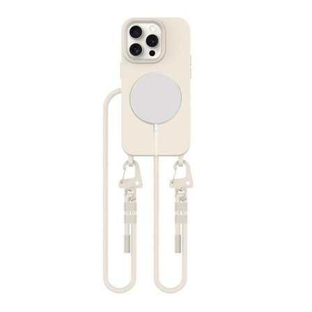 Tech-Protect MagNecklace MagSafe iPhone 15 Pro-fodral - Beige