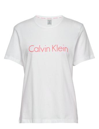 S/S Crew Neck Toppi Valkoinen Calvin Klein