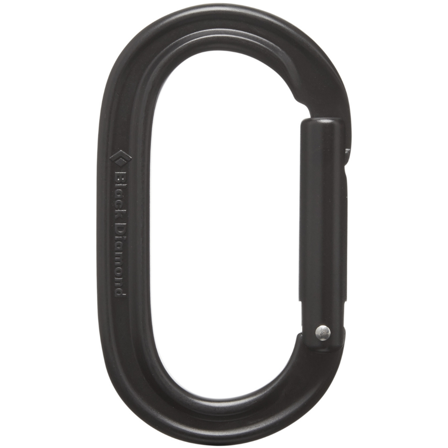 Black Diamond Diamond Oval Keylock Carabiner Black