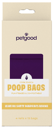 Petgood kompostoituvat kakkapussit 60 kpl