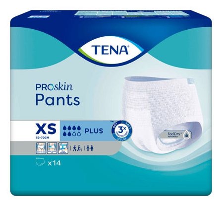 Tena Pants Plus XS (50-70 cm) 14 stk