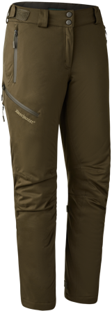 Deerhunter Lady Excape Winter Trousers naisten topatut metsästyshousut, vihreä - Vuorilliset Housut