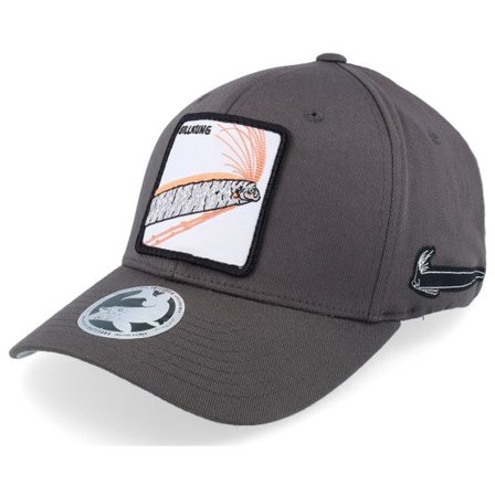 Skillfish - Grå flexfit Keps - Sillkung Wooly Combed Dark Grey Flexfit @ Hatstore