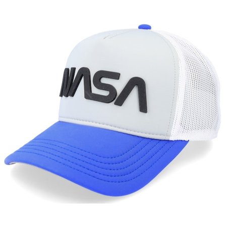 American Needle - Grå trucker Caps - Nasa Riptide Valin White Grey Trucker @ Hatstore