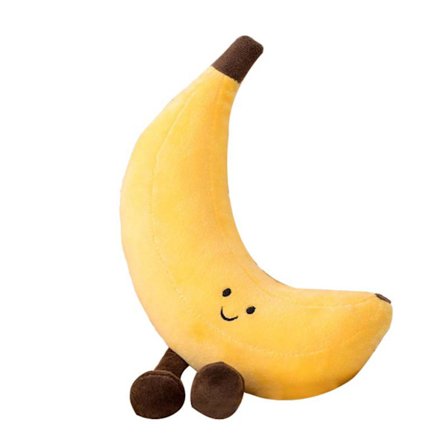 Frugt Plys Legetøj Elskelig Banan Fersken Pære Aubergine Tegneserie Dukke Plys Ornament Blød Frugt Stoppet Dukke Fest Hjem Bord Dekoration Kreative 