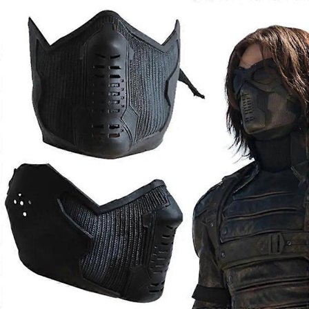 Cosplay America 2 Winter Soldier Maske James Buchanan Bucky Barnes Cosplay Latex Maske Halloween Kostume til Voksen Carvinal Rekvisitter