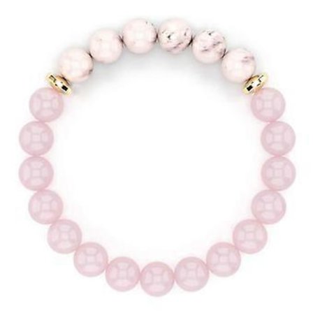 Rosenkvarts Armbånd til Kvinder, Rosenkvarts Krystal, Pink Opal Peru, Hæmatit, Angst Armbånd til Kvinder, Ultra Søde Pink Armbånd til Kvinder
