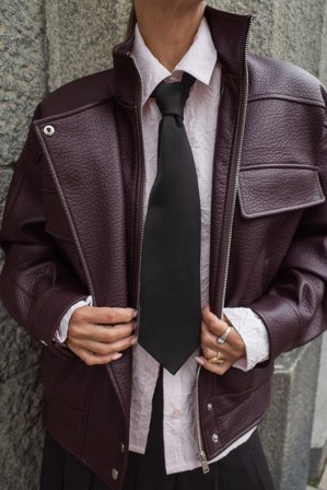 Janka Polliani x NA-KD Noeud en satin - Accessoires - Noir - One Size