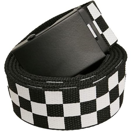 Mustavalkoinen ruutukuvioinen vyö (ruudullinen)