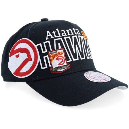 Mitchell & Ness - Atlanta Hawks Hwc Mash Up Pro Black Adjustable Adjustable Black Cap - NBA @ Hatstore