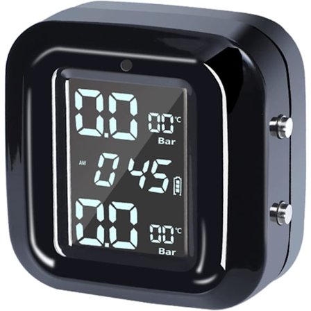 Dekktrykkontrollsystem med 2 sensorer, TPMS motorsykkel dekktrykkontrollsystem