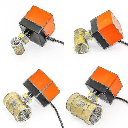 Motoriserad kulventil 1/2" 3/4" 1" 2" 220v 12v 24v 3-trådig 2-punktsstyrning Mässing