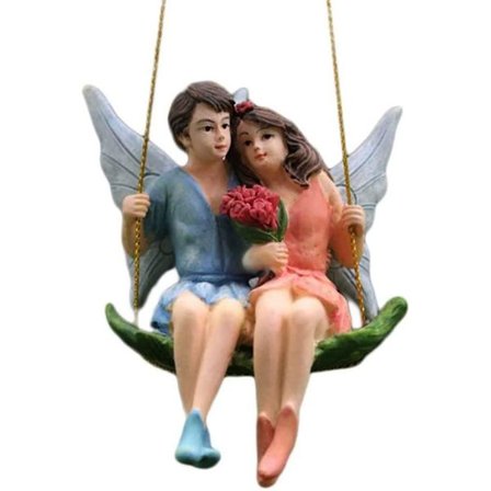 Hagedekorasjon Hagemuseumparstaty Minityr Fehage Suspenderende Ornament