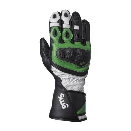 Motocyklové Rukavice GMS GR-1 SF Zelená/Černá/Bílá L