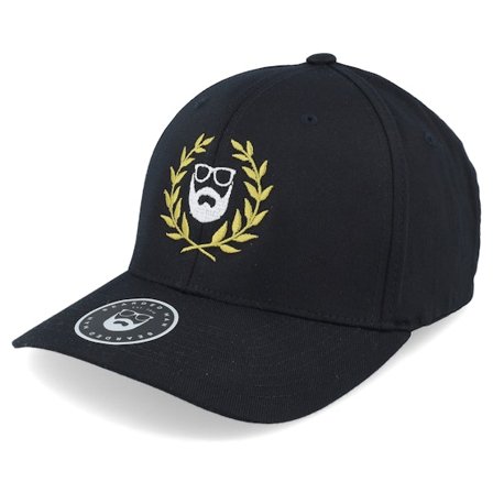 Bearded Man - Black - flexfit - Cap - Caesar Logo Black Flexfit - Hatstore