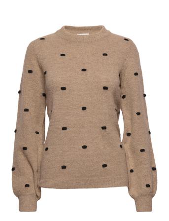 Objeve Nonsia L/S Pullover Aop Pullover Beige Object