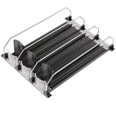 Boksdispenser for kjøleskap med justerbar glidefunksjon - Perfekt for , øl og andre drikker