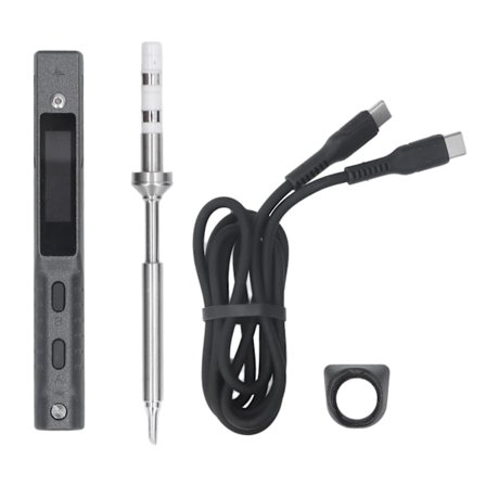 MINIWARE Smart Lödkolv Set Mini Kit Temperatur Justerbart område 50‐400°C USB TYP C 65W DC9‐24V TS101