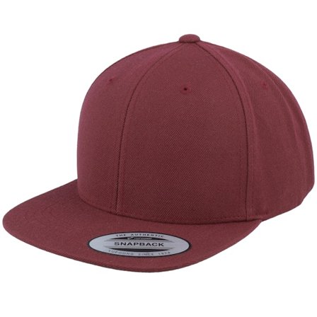 Kinder Yupoong - Rot snapback Cap - Kinder Maroon Snapback @ Hatstore