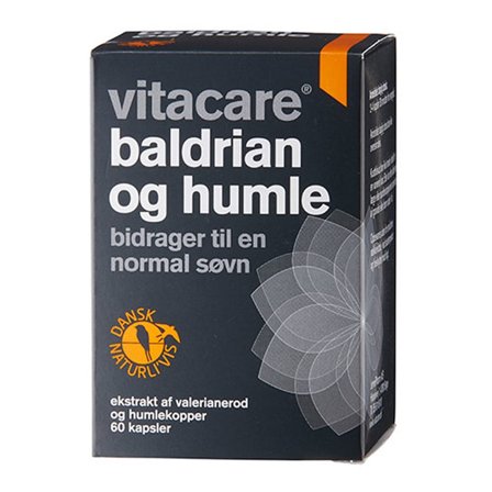 VitaCare Baldrian og Humle 60 kaps., Helse & Madvarer, Ingredienser, Baldrian