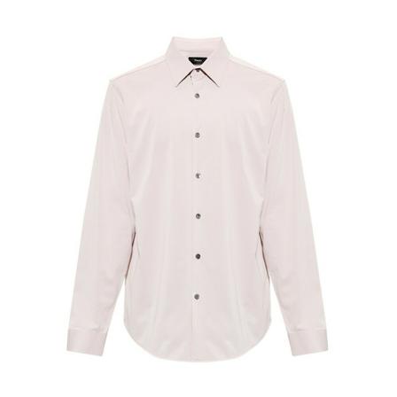 Theory, Shirt with logo Paars, Heren, Maat:L