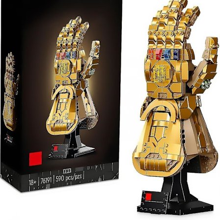 Marvel Infinity Gauntlet Sæt 76191 Samlerobjekt Thanos Handske Med Infinity Stones, Byggesæt, Avengers Gaveidé Til Voksne Og Teenagere
