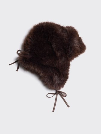 Holzweiler - Faux Fur Trapper Hat - Dk. Brown - Womens - One size