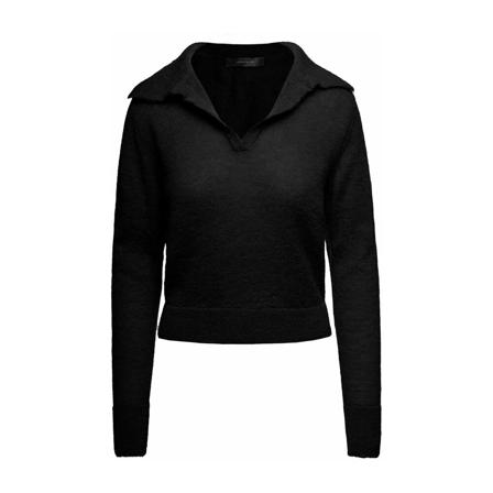 Federica Tosi Federica Tosi T-shirts and Polos Black Sort, Dame Striktrøjer