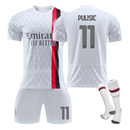 23-24 kausi AC Milanin vieraspaita nro 9 Giroud nro 11 Ibrahimovic jalkapallopuku NO.11 PULISIC 20