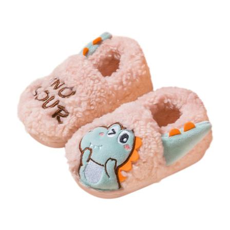 Unisex Slip On Vinter Sko Flat Plysch Tofflor