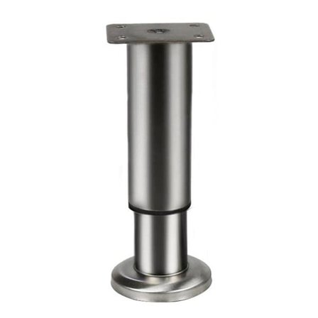 Højdejusterbare møbelben i rustfrit stål 12-18 cm