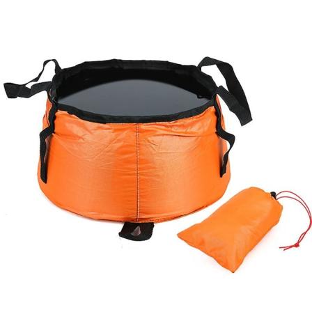 Foldbar vannbag for camping - Lett og slitesterk, kompakt sammenleggbar bærbar vannbøtte
