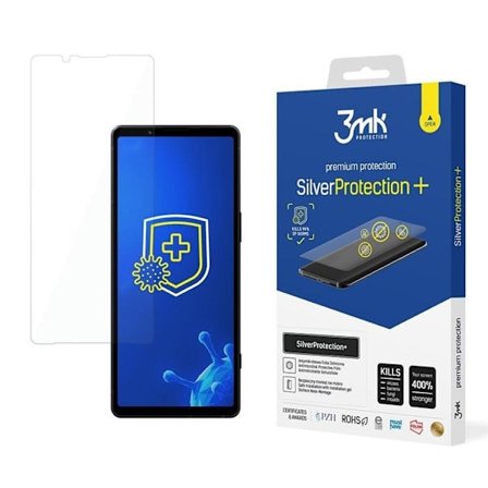 3MK Sony Xperia 5 V Plastfilm skärmskydd Silver Protection+