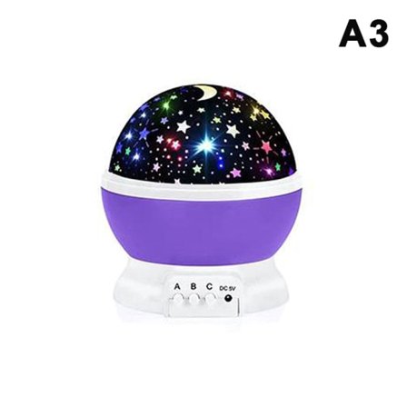 Nattlampa Projektor Stjärnklar Himmelsnattlampa Projektor Baby A3(FQ)