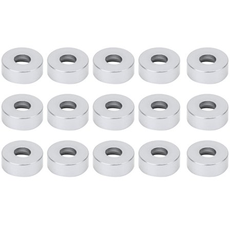 15 stk. M3 Forsænket Skrue Skive Aluminium Legering Konkav Pakning Passer til RC Model Sølv