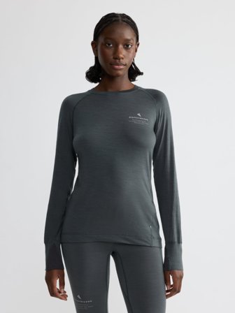 Klättermusen Fafne Crew LS T-shirt Dam - Dark Teal - XS