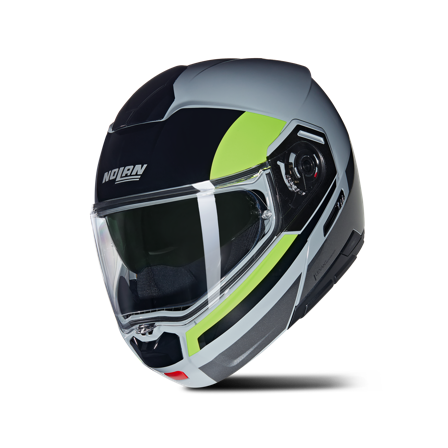Åpningshjelm Nolan N90-3 Grå/Svart/Gul M