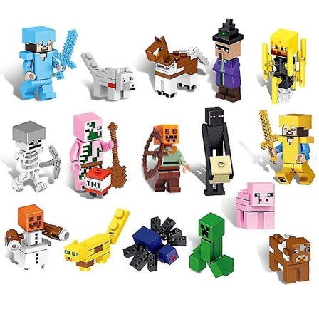 16pcs Figures Set Action Figure Minifigures Kids Toys Birthday Party Gifts For Adults And Children Boys Girls