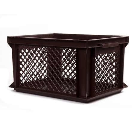 Cykelkorg plast 40×30×22 cm brun