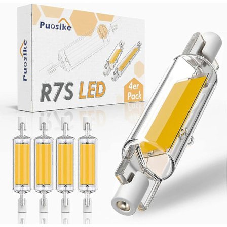 2024 Nya Modeller R7s Led 78mm Dimbar 600lm, 10w R7s Led Lampa Varmvit 2700k, Ersättning J7s Halogen 80w-100w Lampa, R7s Led Cob Linjär Hi (FMY)